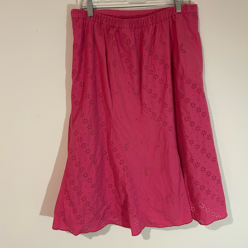 Lane Bryant Vibrant Pink A-Line Skirt